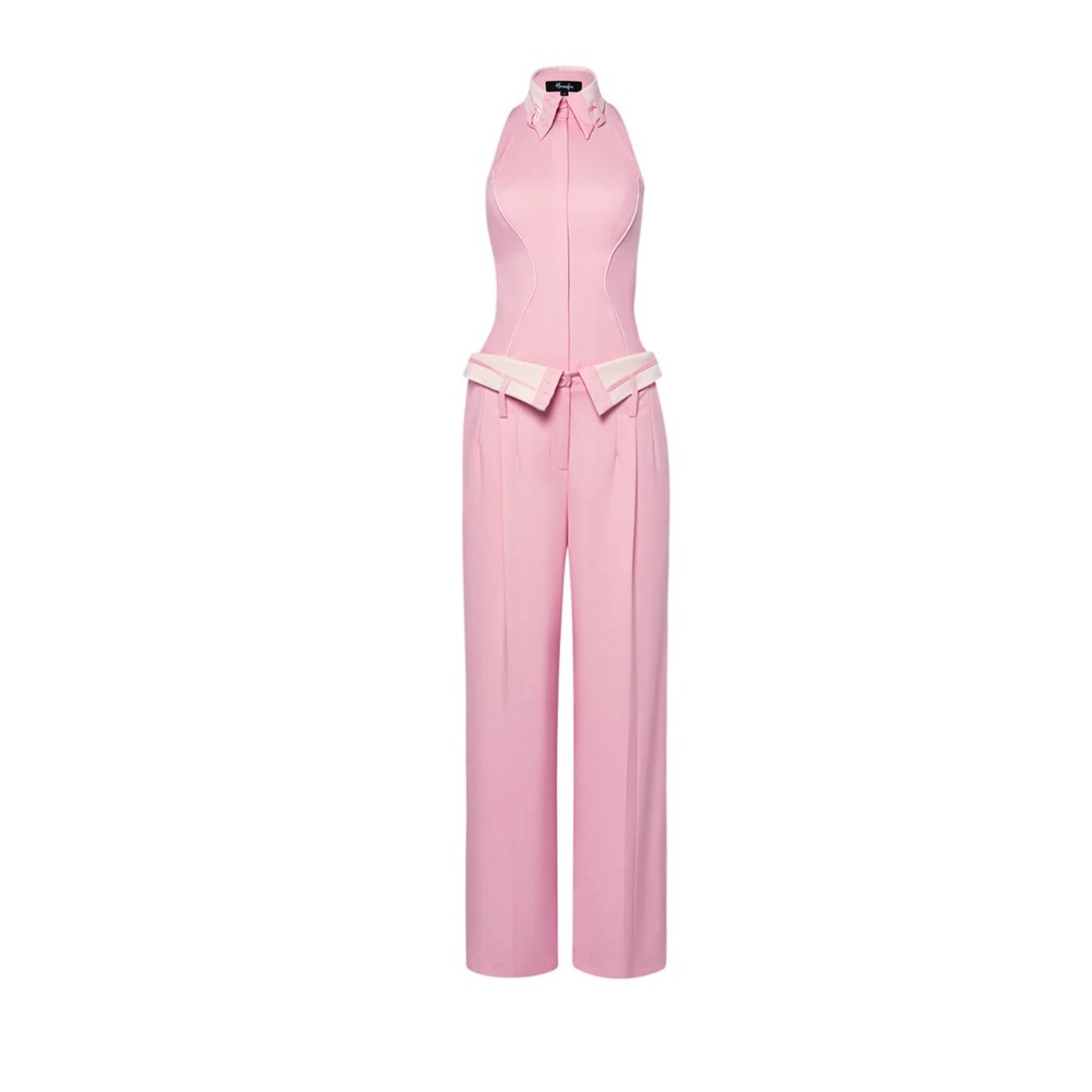 Hanifa Kleo pink jumpsuit, XL